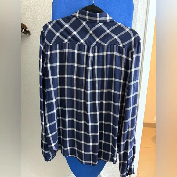 PAIGE Women’s Margeta Plaid Button Down Flannel Size Large - Picture 15 of 15